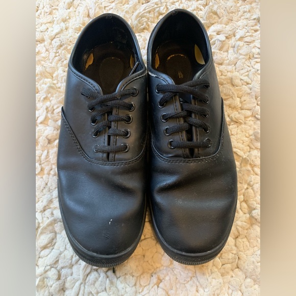 Tread safe Unisex Non Slip Black Leather Lace Up shoes 8.5 in Women’s - Picture 1 of 4